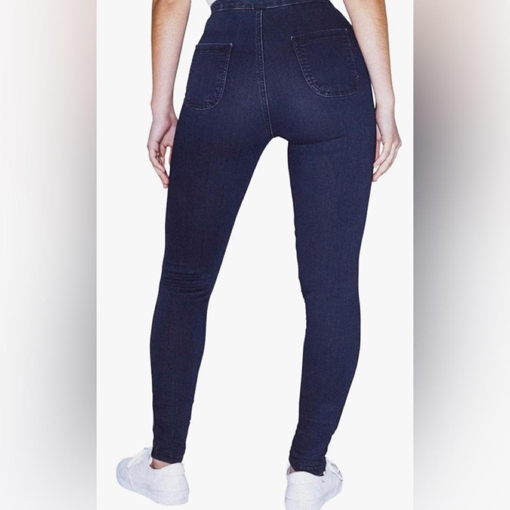 American Apparel Women's The Easy Jean dark wash indigo . - Picture 3 of 8